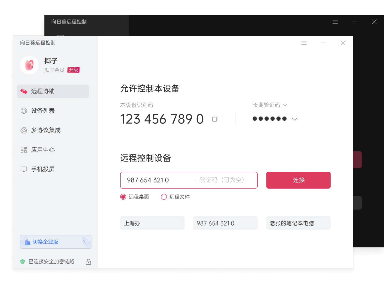 向日葵远程控制软件Windows版